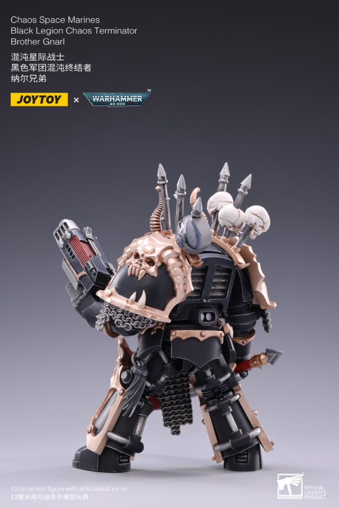 1/18 JOYTOY Warhammer 40K Chaos Space Marines Black Legion Action Figure - Highly Detailed Collectible Model for Warhammer Fans | Perfect for Display, Gaming & Cosplay Scenes