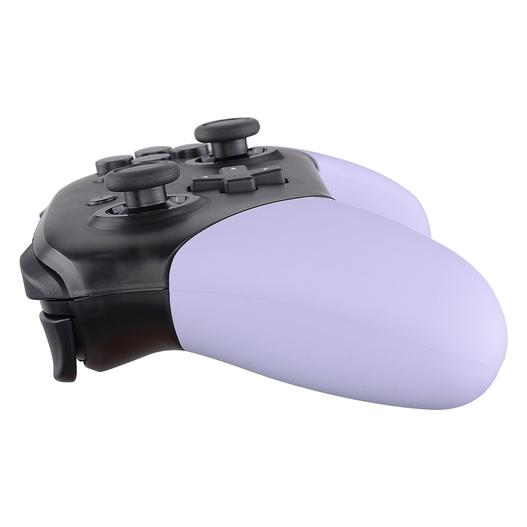 ExtremeRate Light Violet Replacement Handle Grips for Nintendo Switch Pro Controller - DIY Grip Shell Kit (Controller Not Included) - Perfect for Gaming Comfort & Customization