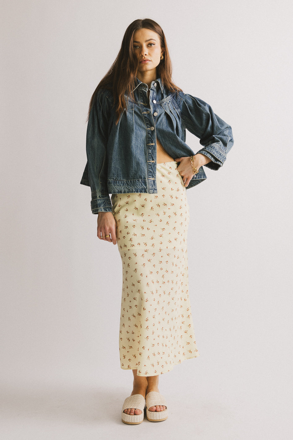 Lennon Denim Jacket for Women - Vintage Distressed Denim Jacket with Button Front & Chest Pockets - Perfect for Casual Outfits, Music Festivals & Streetwear Fashion