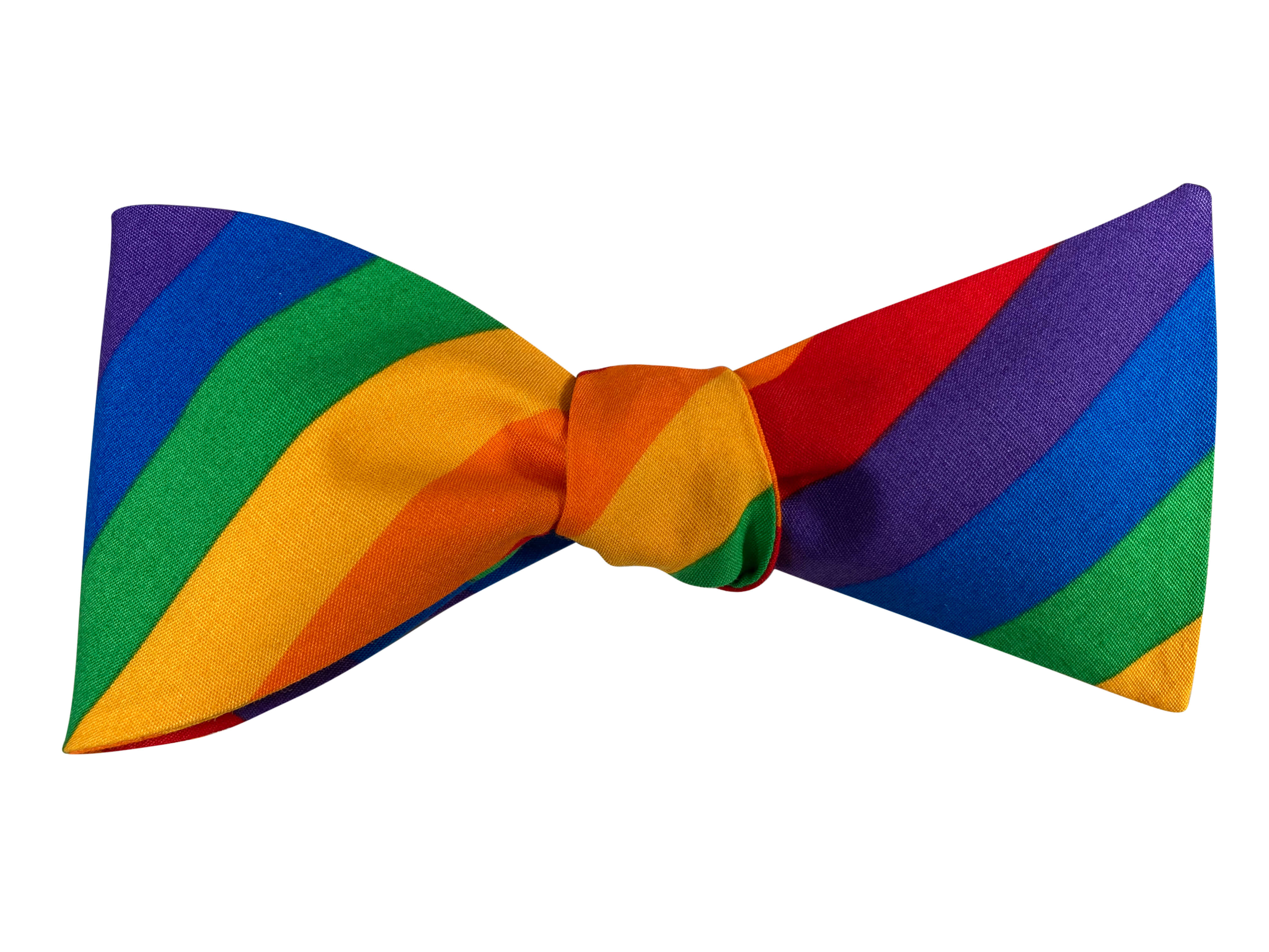 Stylish Rainbow Striped Bow Tie for Men - Perfect for Weddings, Parties & Cosplay