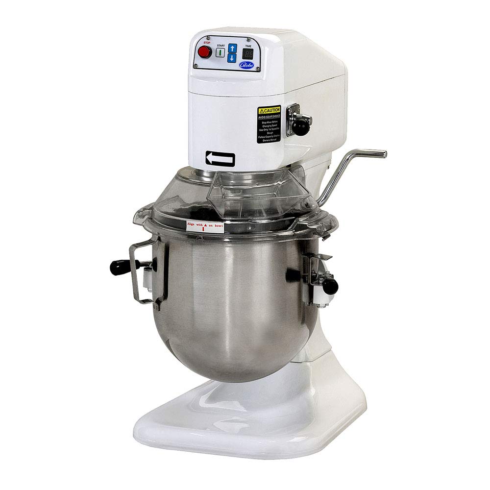 Globe Food Equipment SP08 8-Quart 3-Speed Commercial Countertop Planetary Mixer - Stainless Steel Bowl, 115V NSF Certified - Perfect for Bakeries, Restaurants & Home Baking