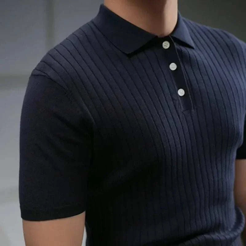 British Polo Collar T-Shirt for Men - Classic Casual Cotton Shirt for Everyday Wear, Work & Outings