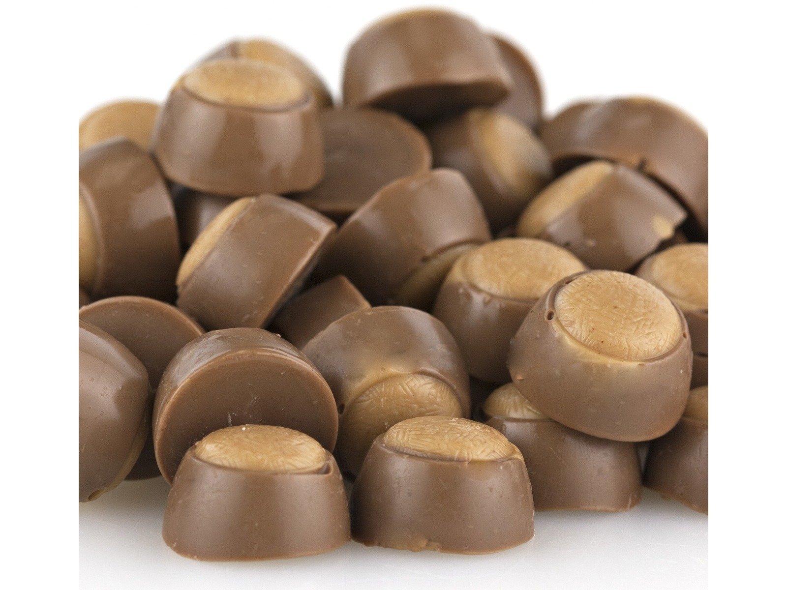 Mini Peanut Butter Buckeyes Milk Chocolate Candy - 2 Pound Bag of Buckeye Treats for Gifts, Parties & Holiday Desserts