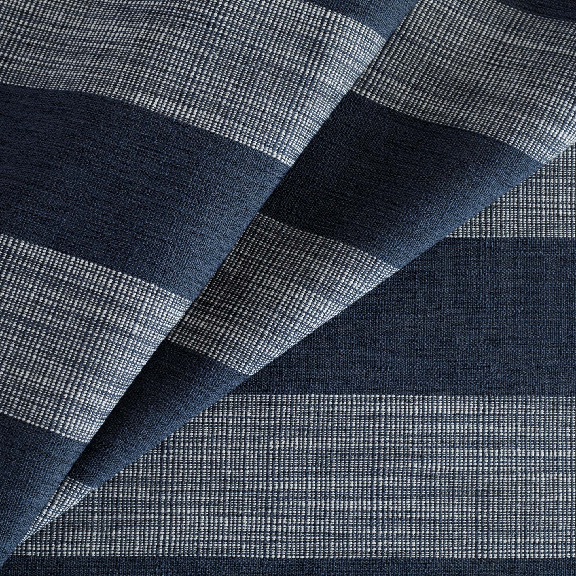Premium Marlow Stripe Fabric - Soft Indigo Blue Cotton Blend for Upholstery & Home Decor | Perfect for Sofas, Curtains & DIY Sewing Projects