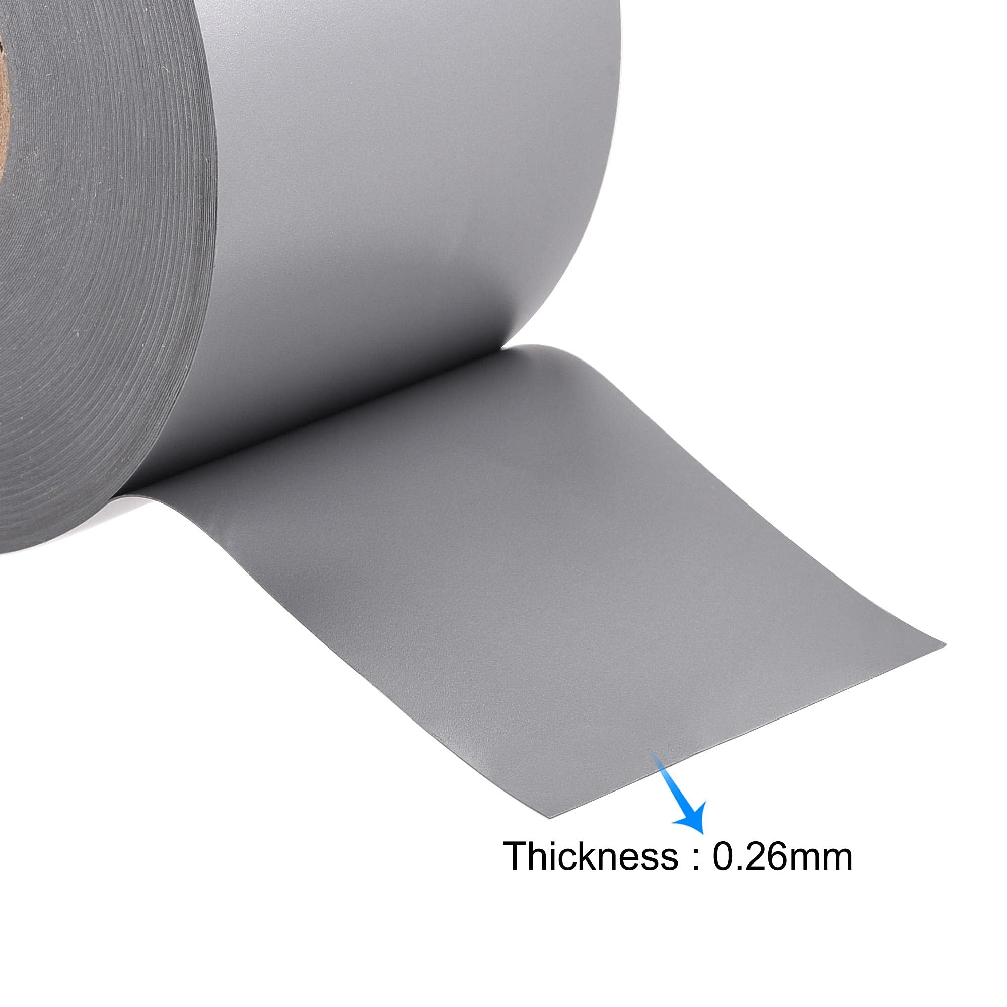 uxcell 55mm x 26M PVC Electrical Insulating Tape - 0.26mm Thick Grey Waterproof Adhesive for Wiring, Cable Repair & DIY Projects