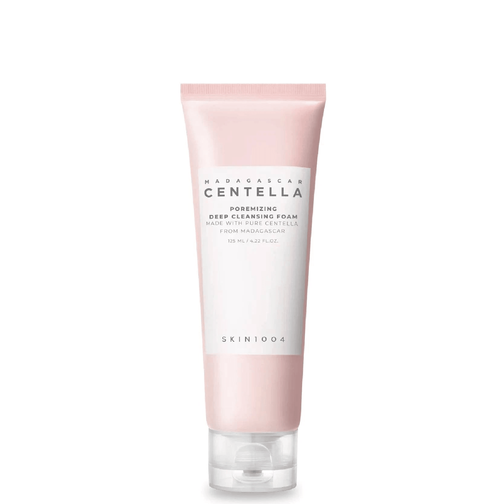 SKIN1004 Madagascar Centella Poremizing Deep Cleansing Foam 125ml | Exfoliating Face Wash for Oily & Acne-Prone Skin - Korean Skincare for Deep Pore Cleansing & Blackhead Removal - Perfect for Daily Skincare Routine & Travel