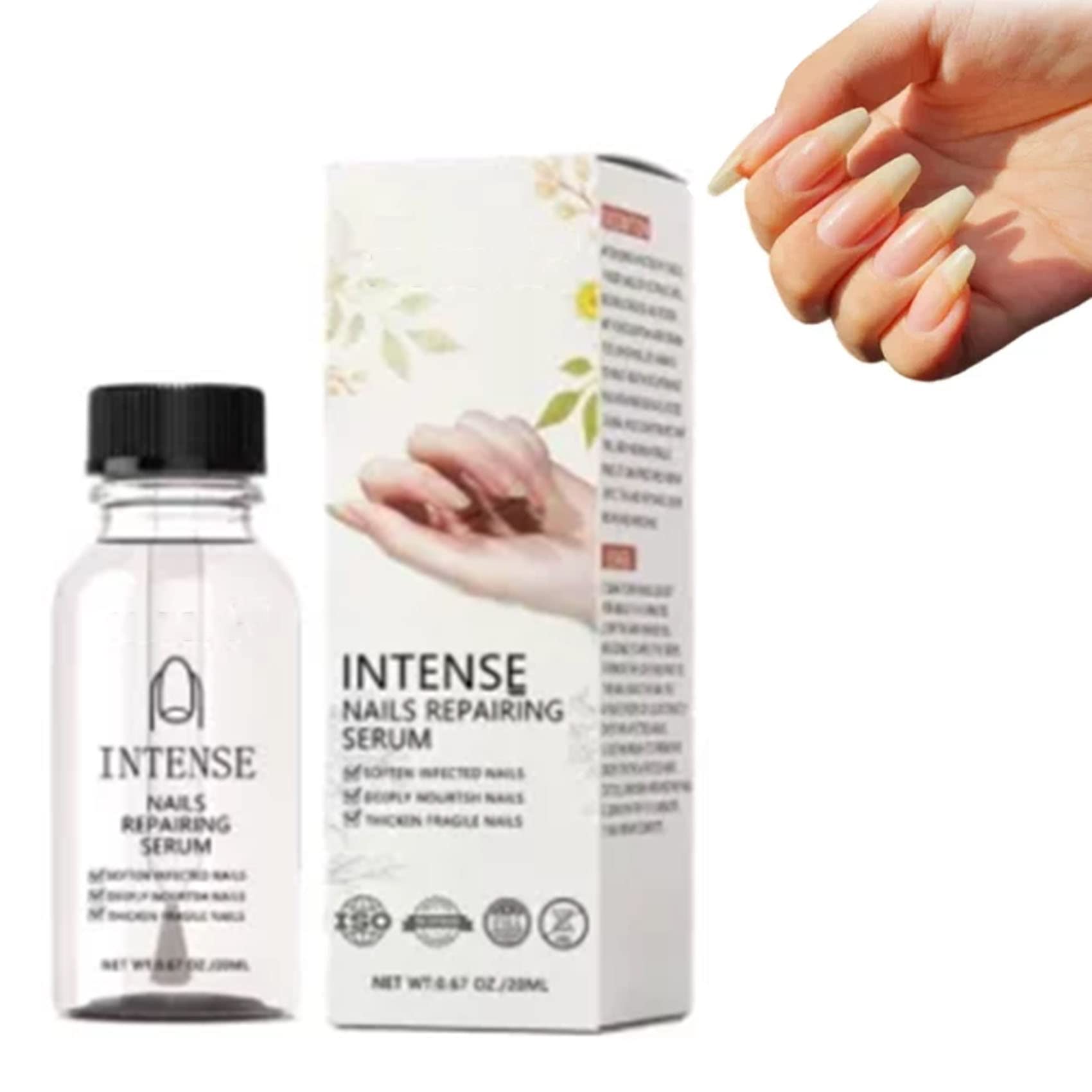 NailGro Intense Nail Growth & Strengthening Serum - Fast 7-Day Nail Treatment for Stronger, Healthier Nails | Repairs & Nourishes Nails While Removing Impurities | Perfect for Brittle Nails & Nail Care Routine (1 Pack)