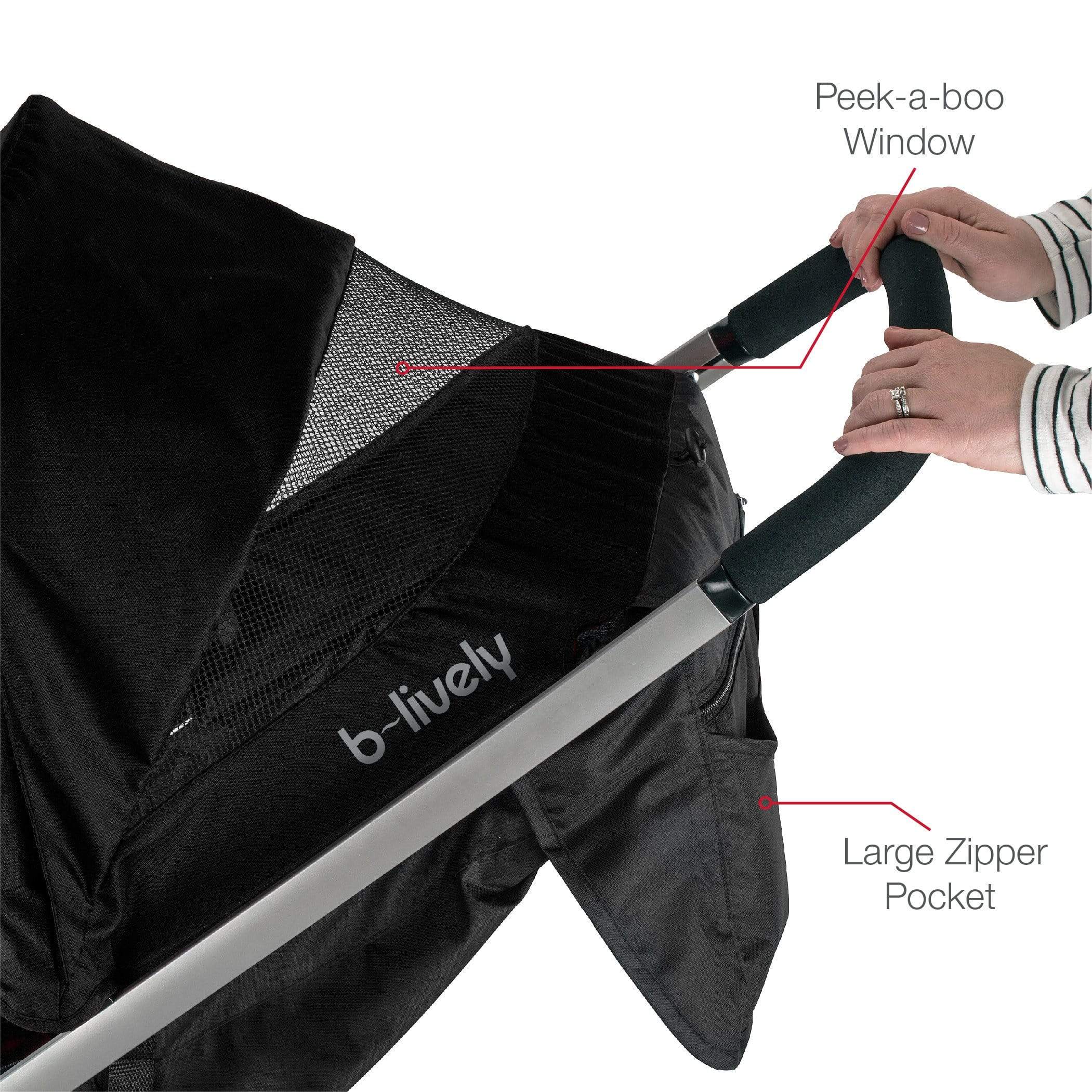 Britax B Lively Lightweight Stroller for Babies & Toddlers - Compact Fold, Smooth Ride - Perfect for Travel, Shopping & Daily Walks