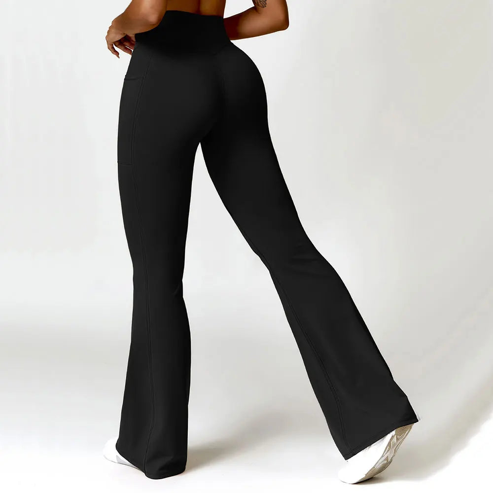 Flare Leggings for Women - High Waist Wide Leg Yoga Pants with Push Up Design | Gym Workout, Fitness Training & Latin Dance | Perfect for Yoga, Pilates, Dance Classes and Casual Wear
