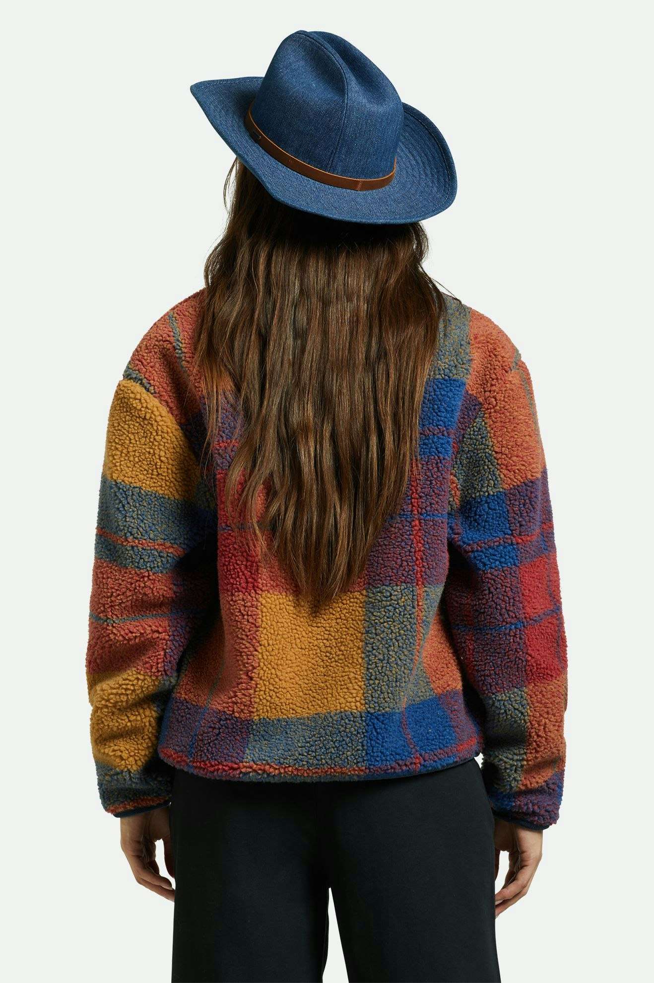 Vintage 70's Cowboy Hat for Men & Women - Distressed Denim Western Style - Perfect for Country Music Festivals, Rodeos & Western Fashion Outfits