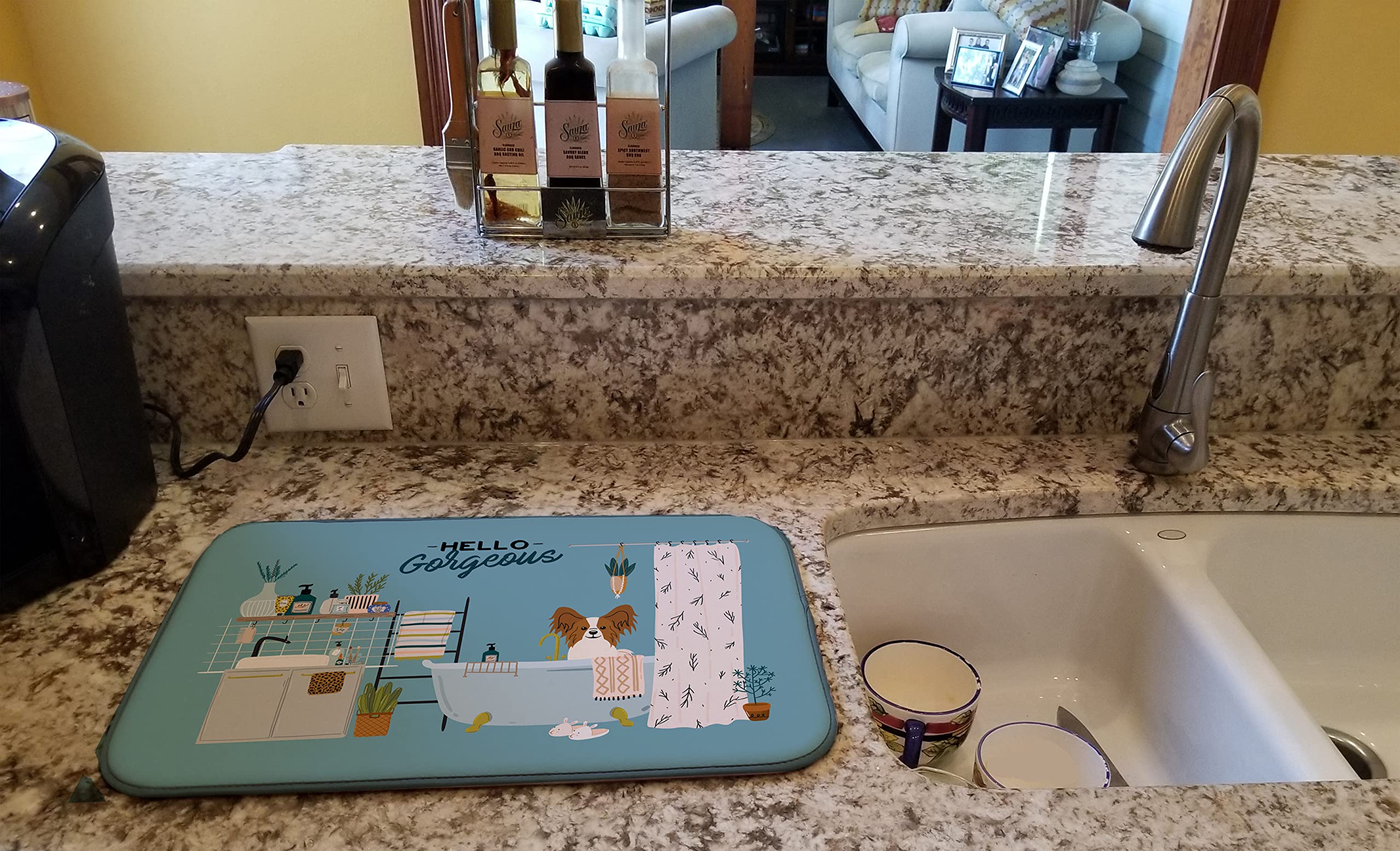 Absorbent Dish Drying Mat for Kitchen - 14x21