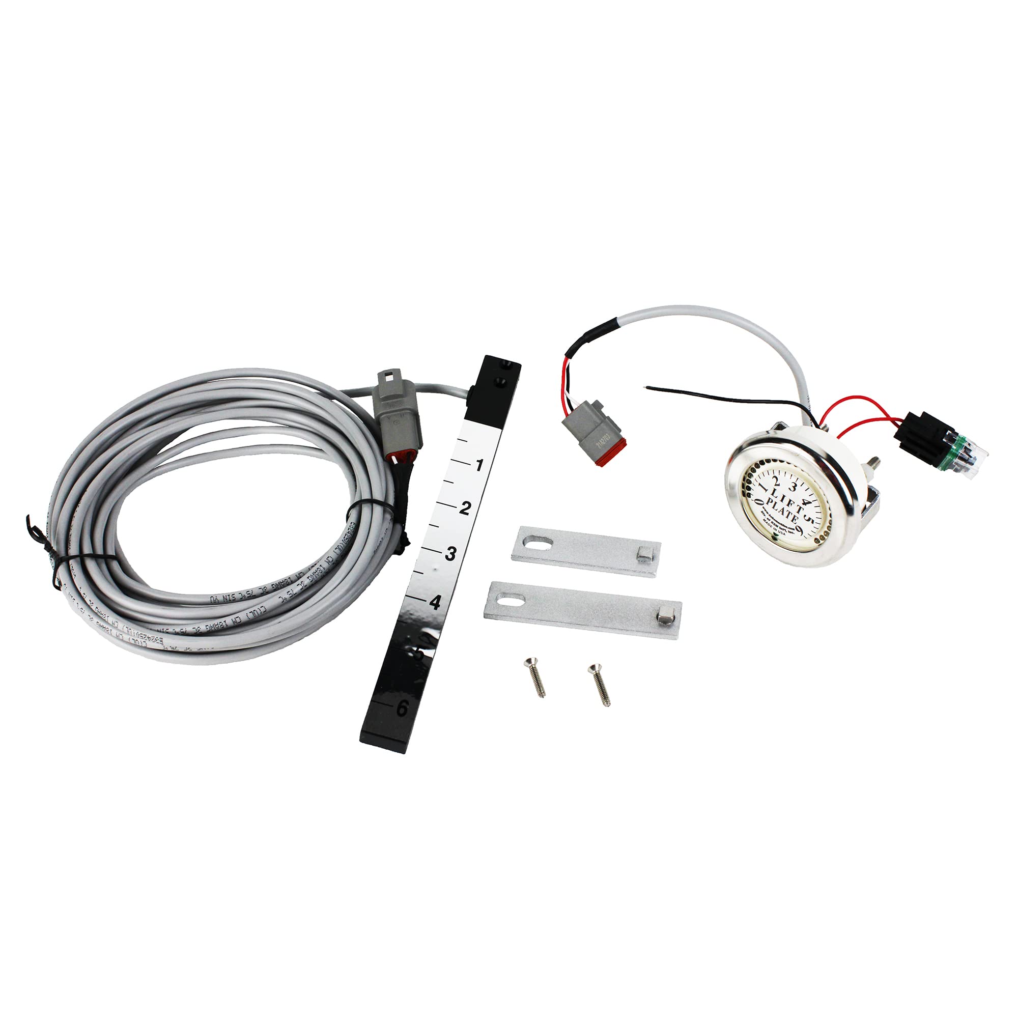 Bob's Machine 110-311000 Standard Series LED Jack Plate Gauge - White Marine Boat Engine Trim Indicator for Outboard Motors | Perfect for Fishing & Boating Enthusiasts