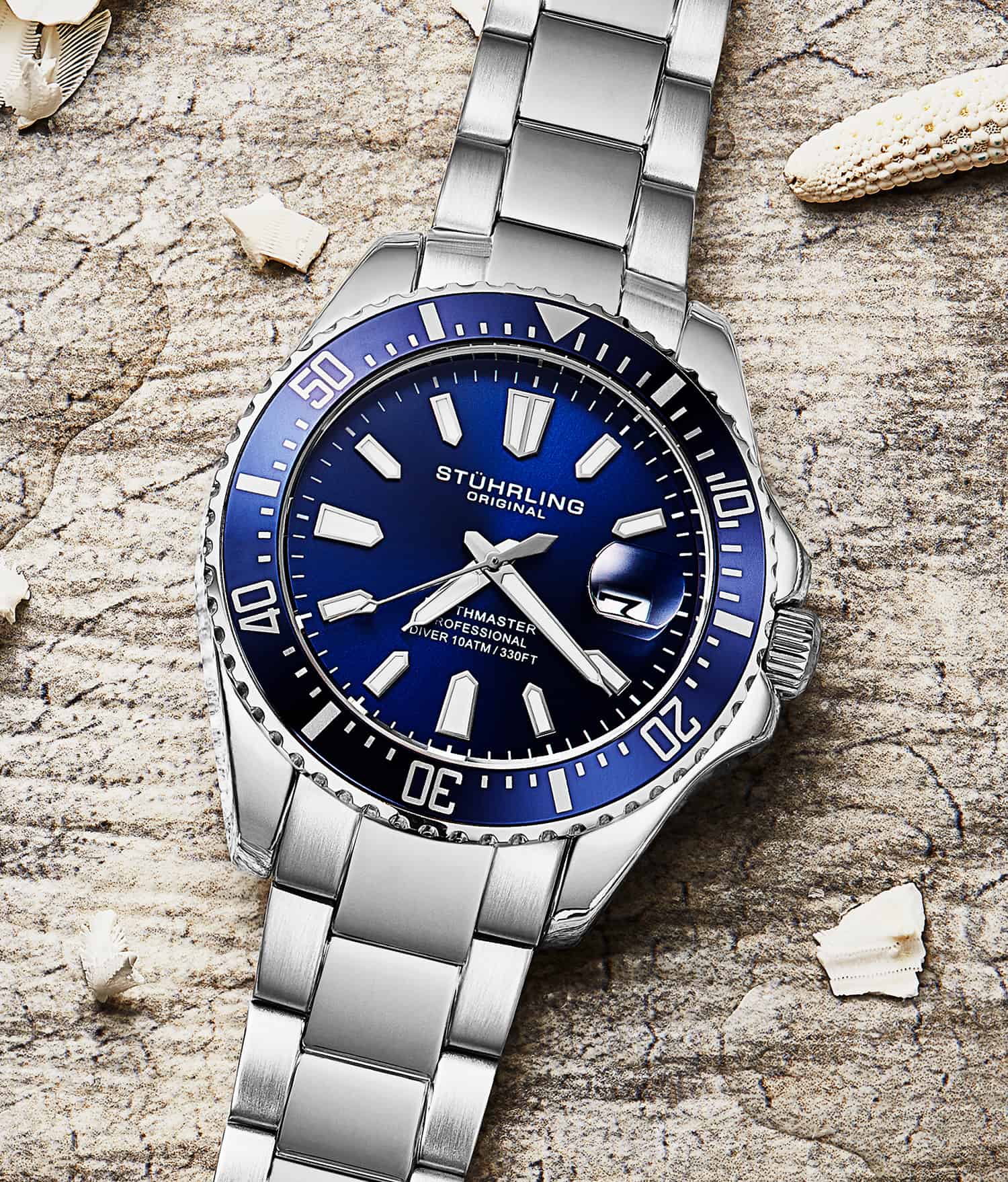 Depthmaster 3950A 42mm Quartz Diver Watch - Waterproof Luxury Dive Watch for Men - Perfect for Scuba Diving, Swimming & Outdoor Adventures