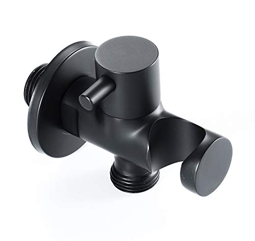 BlackSprayer Single Cold Water Brass Handheld Bathroom Shower Toilet Sprayer - Wall Mounted Bidet Sprayer with Spring Hose - Perfect for Feminine Hygiene, Baby Care & Watering Plants | Ideal for Bathroom, Nursery & Garden Use