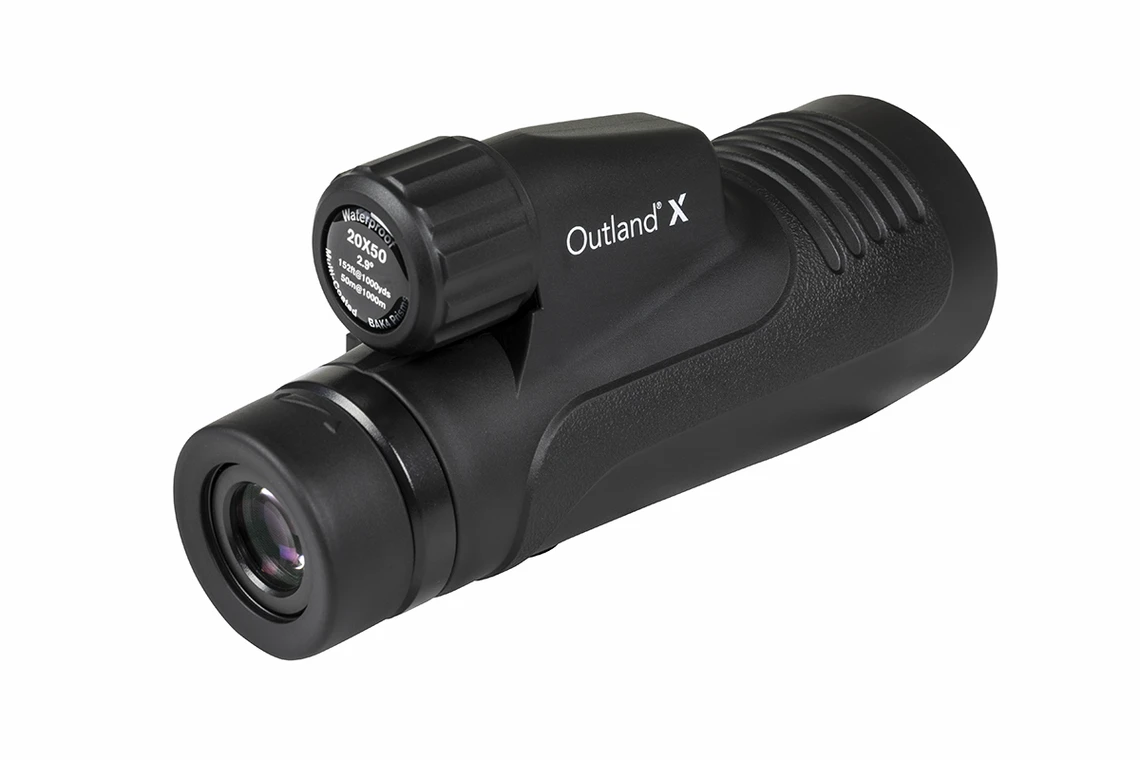 20x50mm Outland X Monocular Telescope with Tripod & Smartphone Adapter - Compact High Power Zoom for Bird Watching, Hunting, Hiking & Outdoor Adventures (72372)