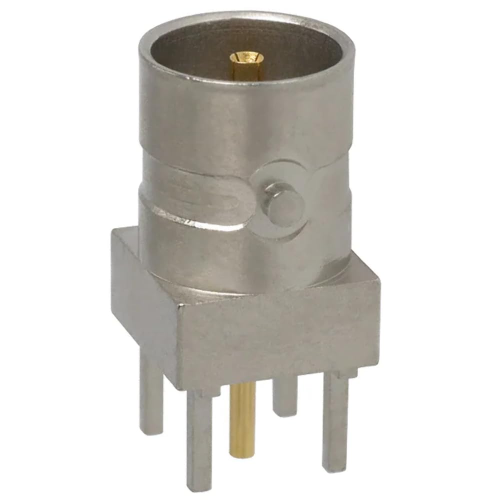Mini BNC Jack Connector 75 Ohm PCB Mount RoHS Compliant - Ideal for CCTV, Security Cameras, and RF Communication Devices