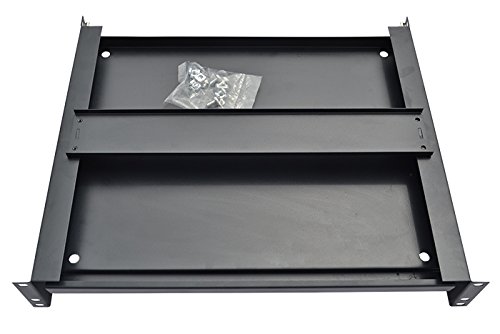 Sysracks 2U Rack of 2 Adjustable Pull-Out Sliding Keyboard & Mouse Tray for Server Rack - Perfect for Data Centers, IT Rooms & Home Office Setups