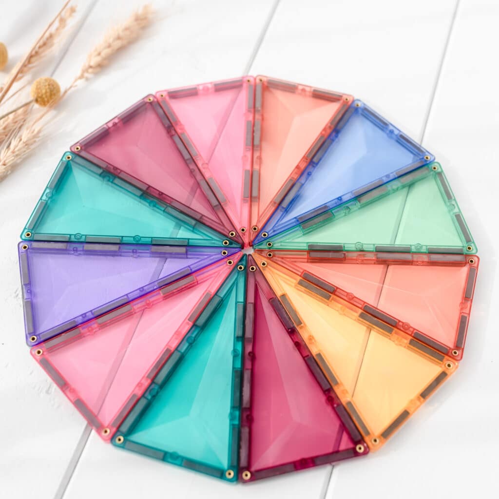 Connetix Magnetic Tiles Pastel 202 Piece Mega Pack - STEM Educational Building Toys for Kids, Creative Construction Play Set for Preschool Learning & Family Fun Activities