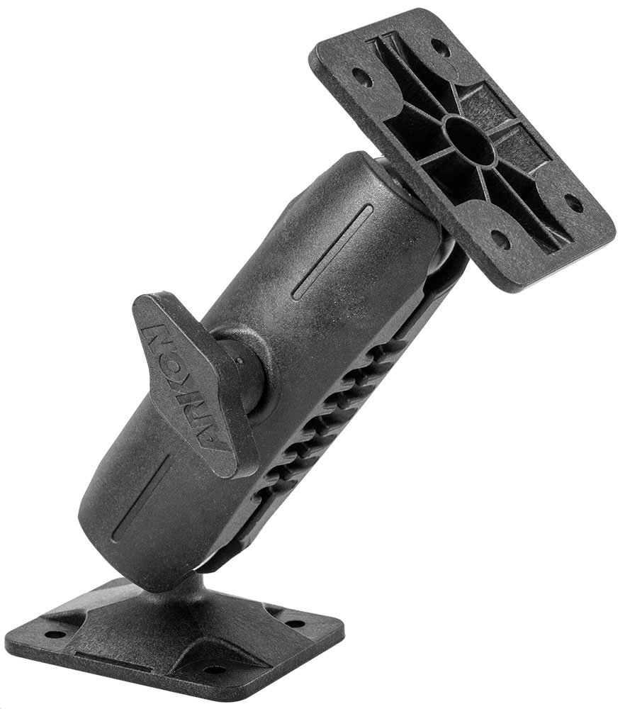 Arkon AMPS Car & Wall Mount Bracket for Camera, GPS, Satellite Radio & Video Camera - Universal Black | Perfect for Road Trips, Home Security & Dash Cam Installation