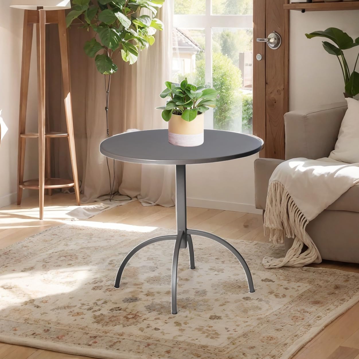 Patio Bistro Metal Dining Table - 23.6