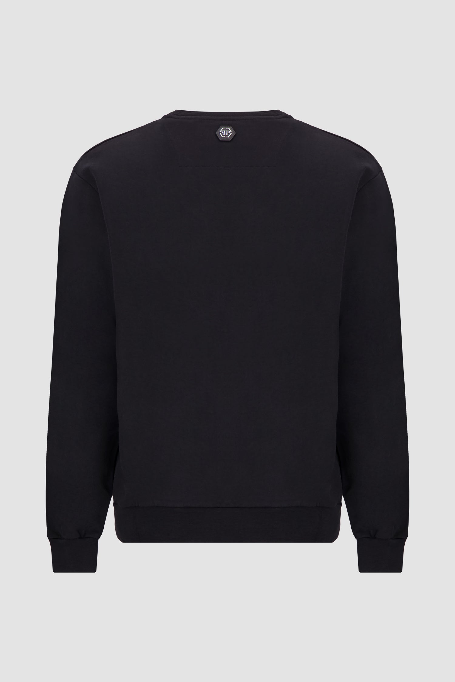 Philipp Plein Black Gothic Round Neck Sweatshirt for Men - Stylish Casual Pullover for Streetwear & Night Out