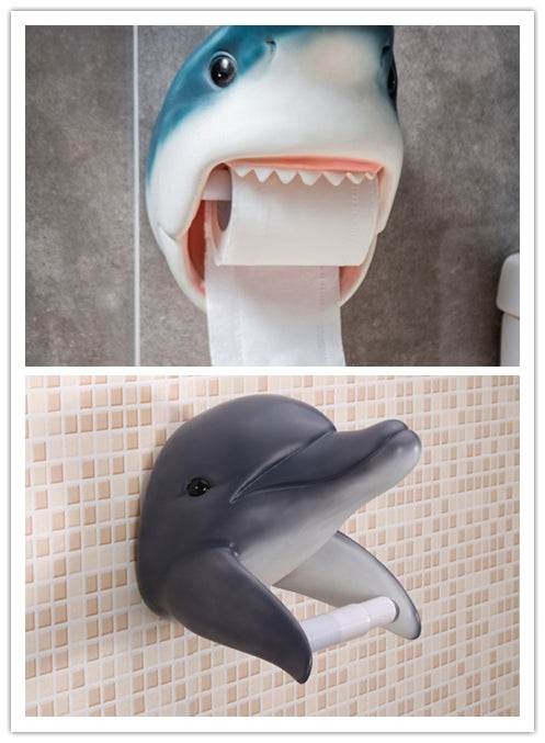 Cute Shark Tissue Box Cover - Adorable Cartoon Shark Design for Bathroom, Bedroom, or Car Tissue Storage | Kawaii Home Decor Accessory