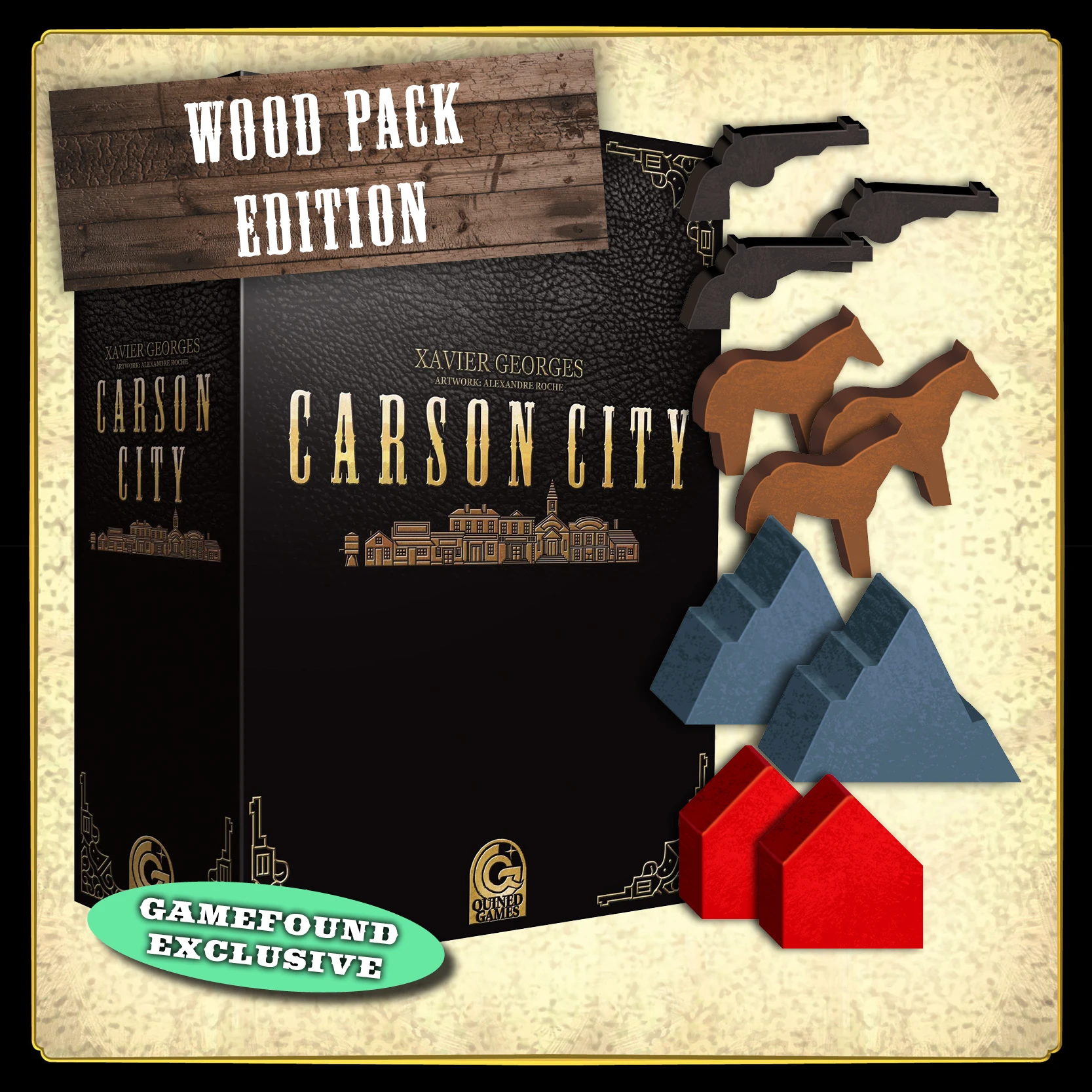 Carson City Big Box - Premium Wooden Storage Box for Collectibles, Toys & Games | Perfect for Organizing, Displaying & Gifting