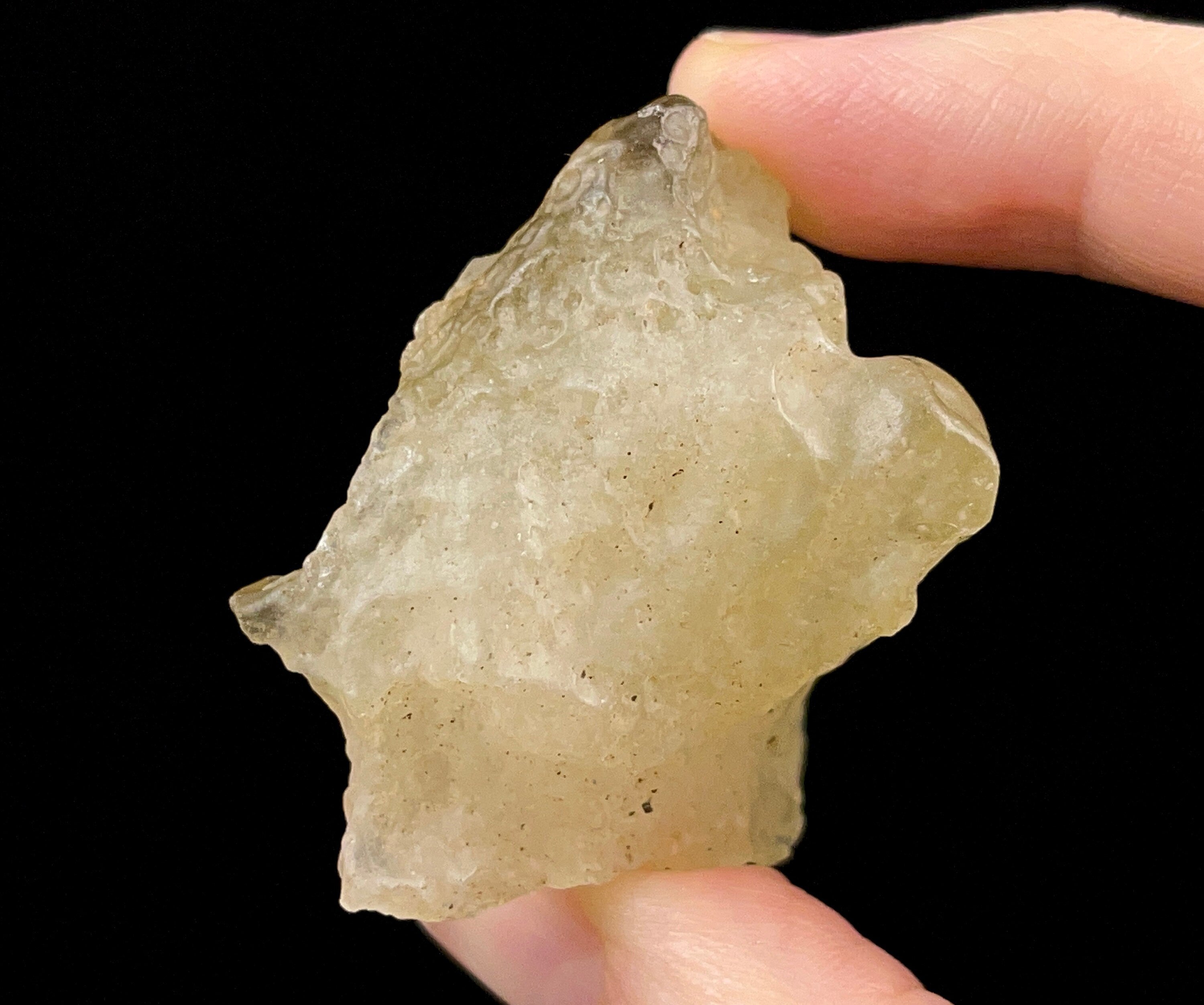 Libyan Desert Glass Raw Crystal - Rare B Grade Natural Mineral Specimen | Unique Gift for Collectors, Home Decor & Healing Crystals | Perfect for Meditation, Jewelry Making & Display Cases