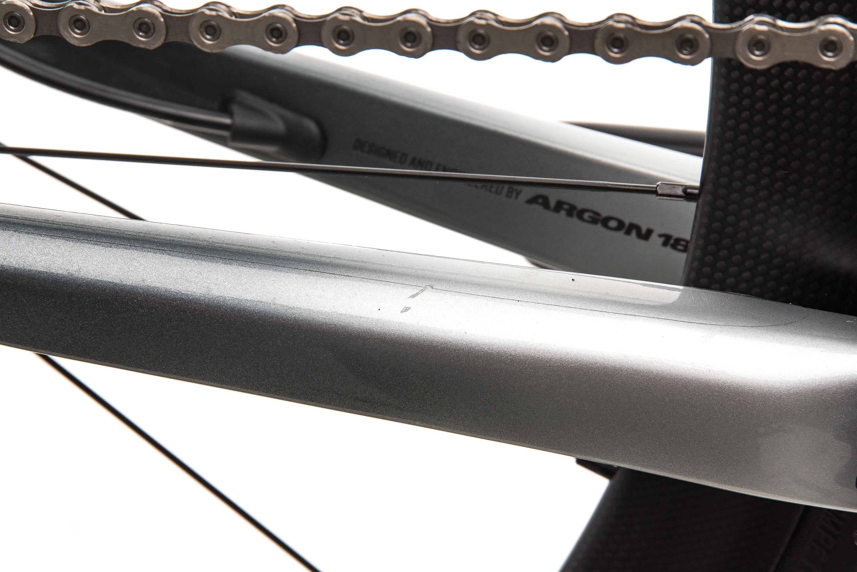 Argon 18 Krypton GF Disc Di2 Road Bike - Mercedes Benz Inspired Silver Finish - 47cm Medium Frame (2019 Model) | Perfect for Competitive Racing & Long-Distance Cycling
