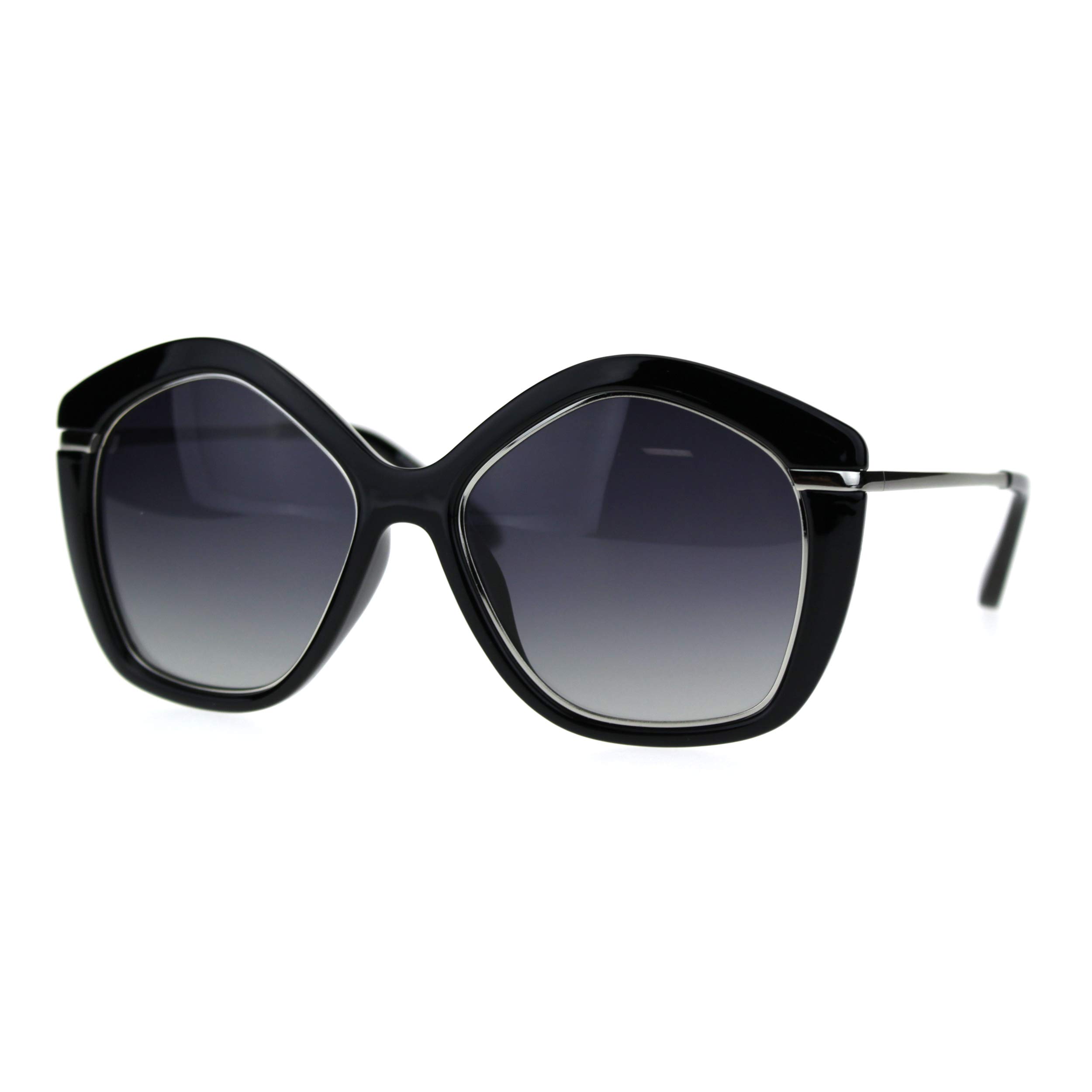 Polarized Women's Mod Oversize Butterfly Chic Sunglasses - UV Protection, Fashionable & Lightweight for Beach, Driving & Outdoor Activities