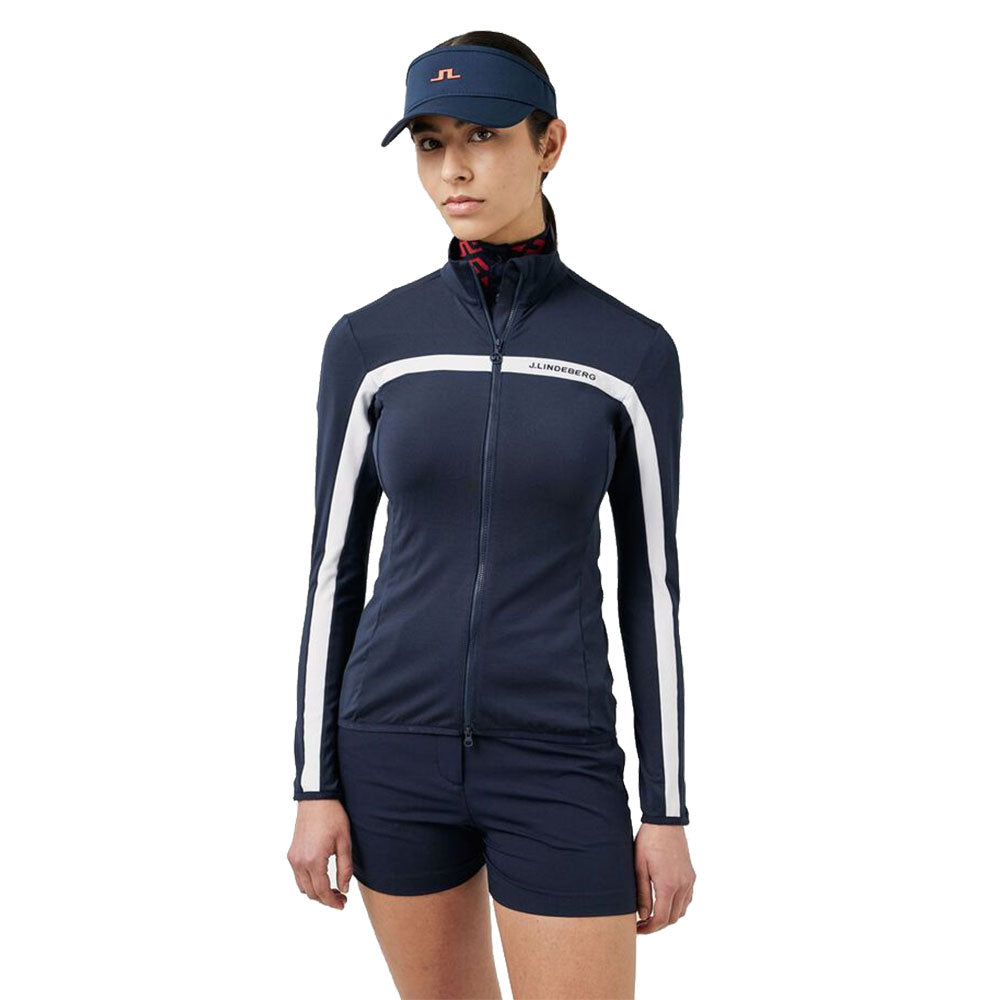 J. Lindeberg Janice Mid Layer Women's Golf Jacket - Lightweight Waterproof Windbreaker for Outdoor Sports & Casual Wear