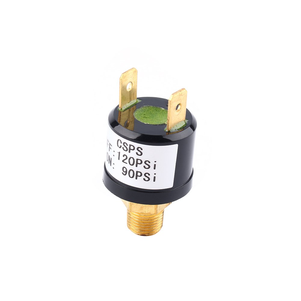 Heavy Duty Air Compressor Pressure Switch 90-120 PSI - Industrial Air Pressure Control Valve for Pneumatic Tools & HVAC Systems