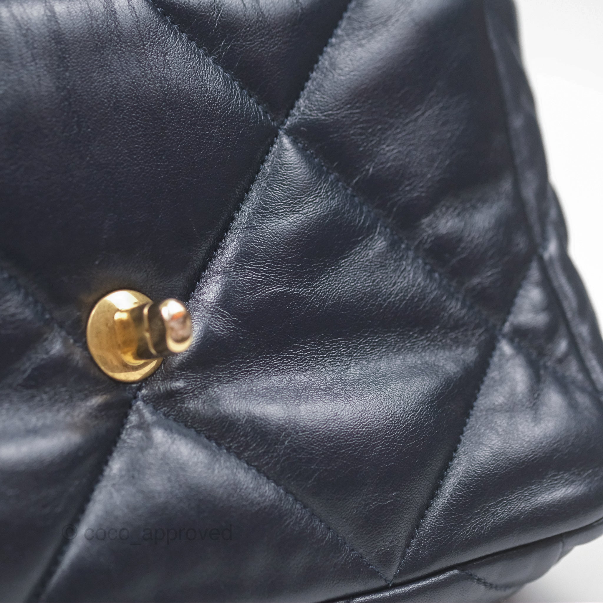 Chanel 19 Small Navy Blue Leather Flap Bag with Mixed Hardware - Luxury Shoulder Bag for Women, Perfect for Work, Date Night & Special Occasions