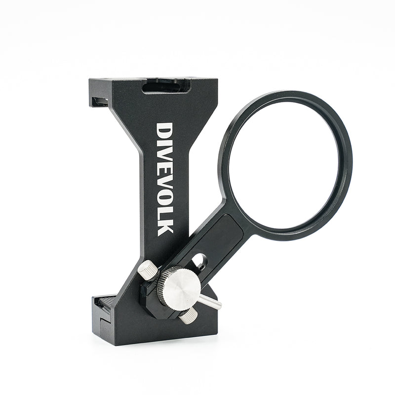 Divevolk SeaTouch 4 Max Plus Expansion Clamp with 67mm Adapter Arm for Underwater Camera Housing - Perfect for Scuba Diving, Snorkeling & Professional Underwater Photography