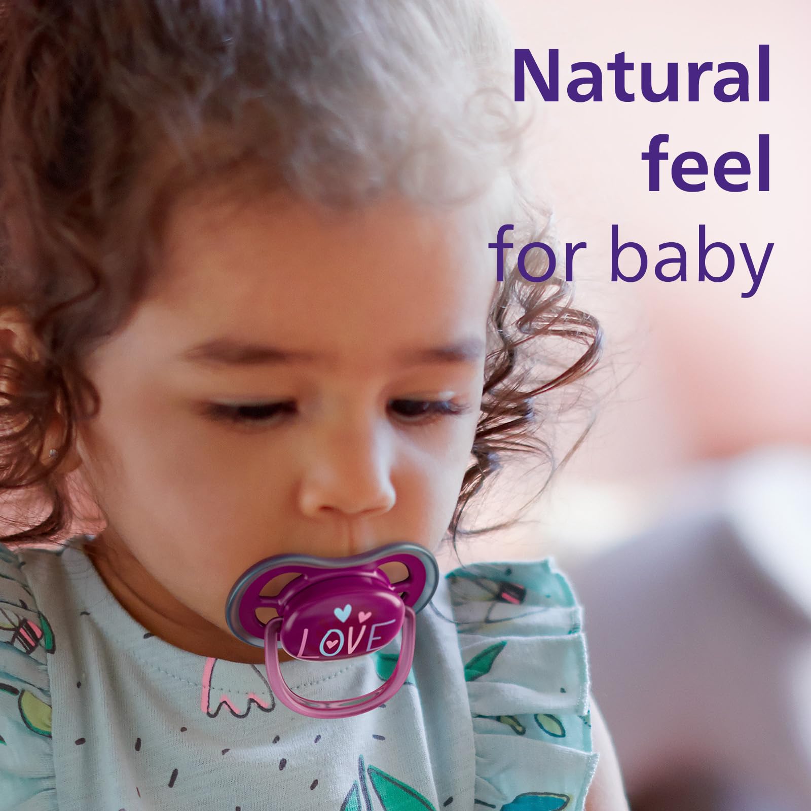 Philips Avent Ultra Air Pacifier - BPA-Free Baby Pacifiers for 18+ Months (4-Pack) with Breathable Design & Sterilizer Carry Case - Ideal for Daycare, Travel, and Soothing Fussy Babies