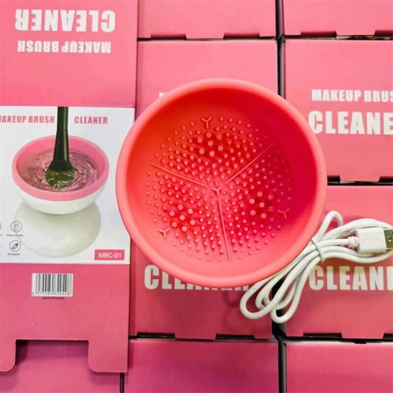 Ultreos Electric Makeup Brush Cleaner Machine - Fast Automatic USB-Powered Spinner & Dryer for Cosmetics - Low Noise Portable Brush Cleaner for Home & Travel Use