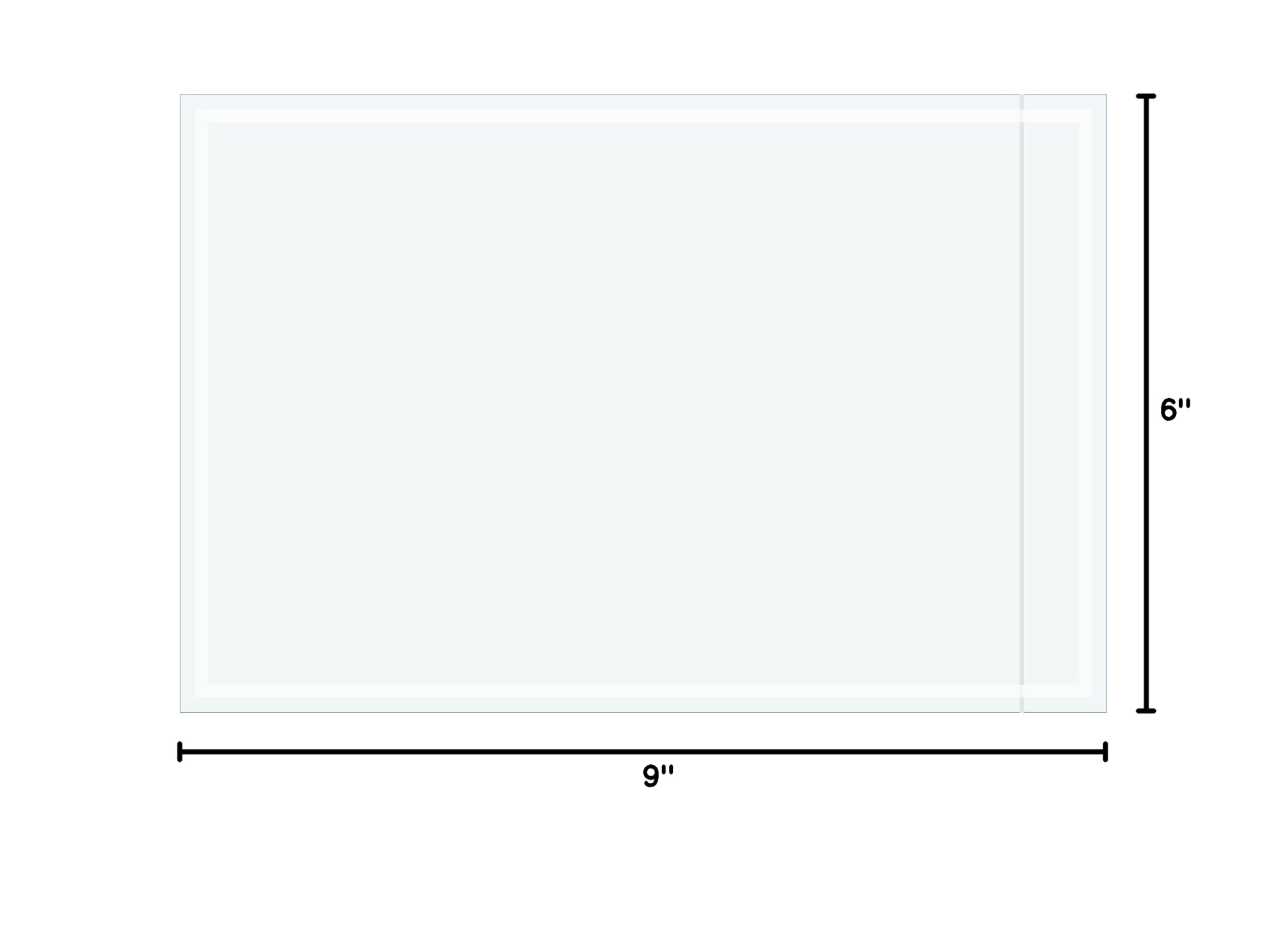 BOX USA BPL474 Clear Face Document Envelopes 6x9 Inches - Pack of 1000 Transparent Plastic Sleeves for Office Filing, Mailing & School Projects
