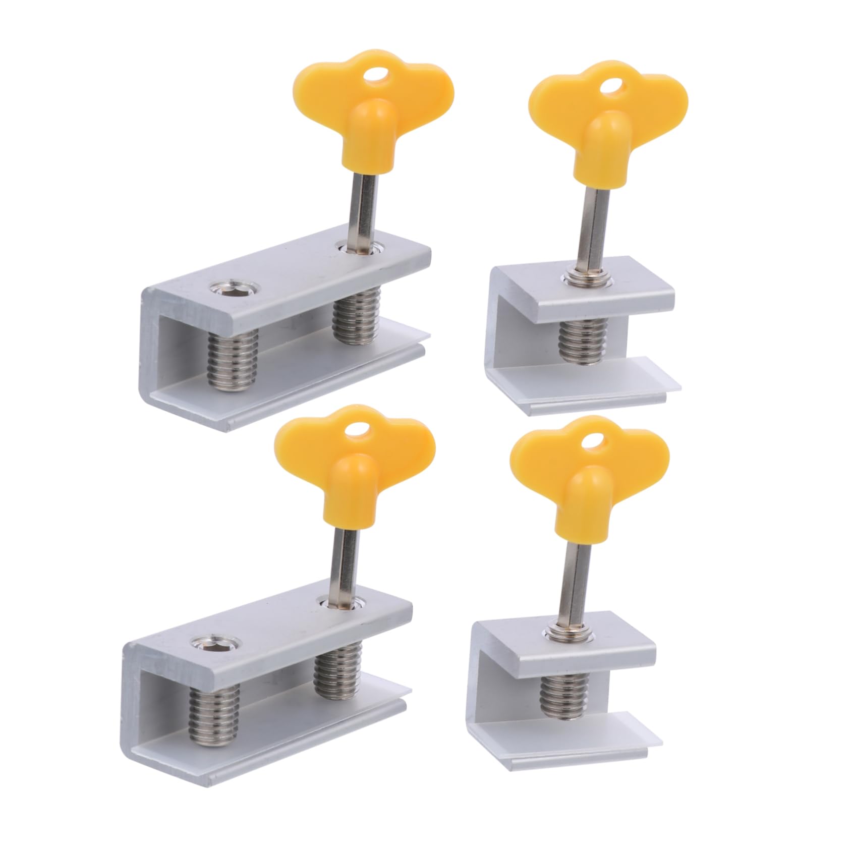 KITANDOVE 4-Pack Sliding Window Security Locks with Keys - Childproof & Burglar Proof for Home & Office Safety - Prevent Falls & Break-Ins - Ideal for Bedrooms, Living Rooms & Basement Windows
