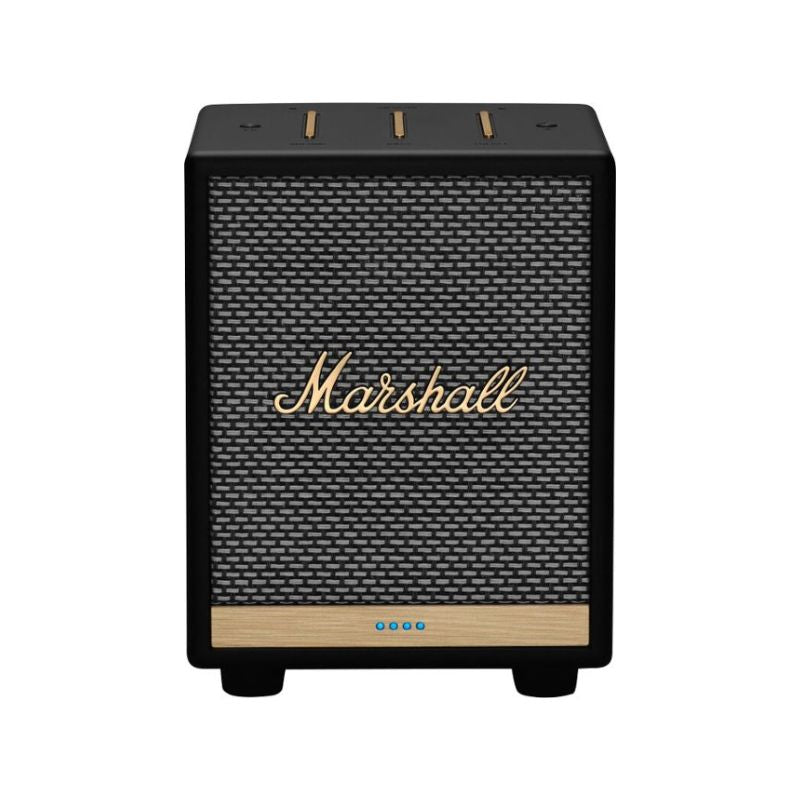 Marshall Uxbridge Smart Speaker with Alexa - Voice Control, Wireless Streaming, High-Quality Sound - Perfect for Home, Office & Parties (Black)