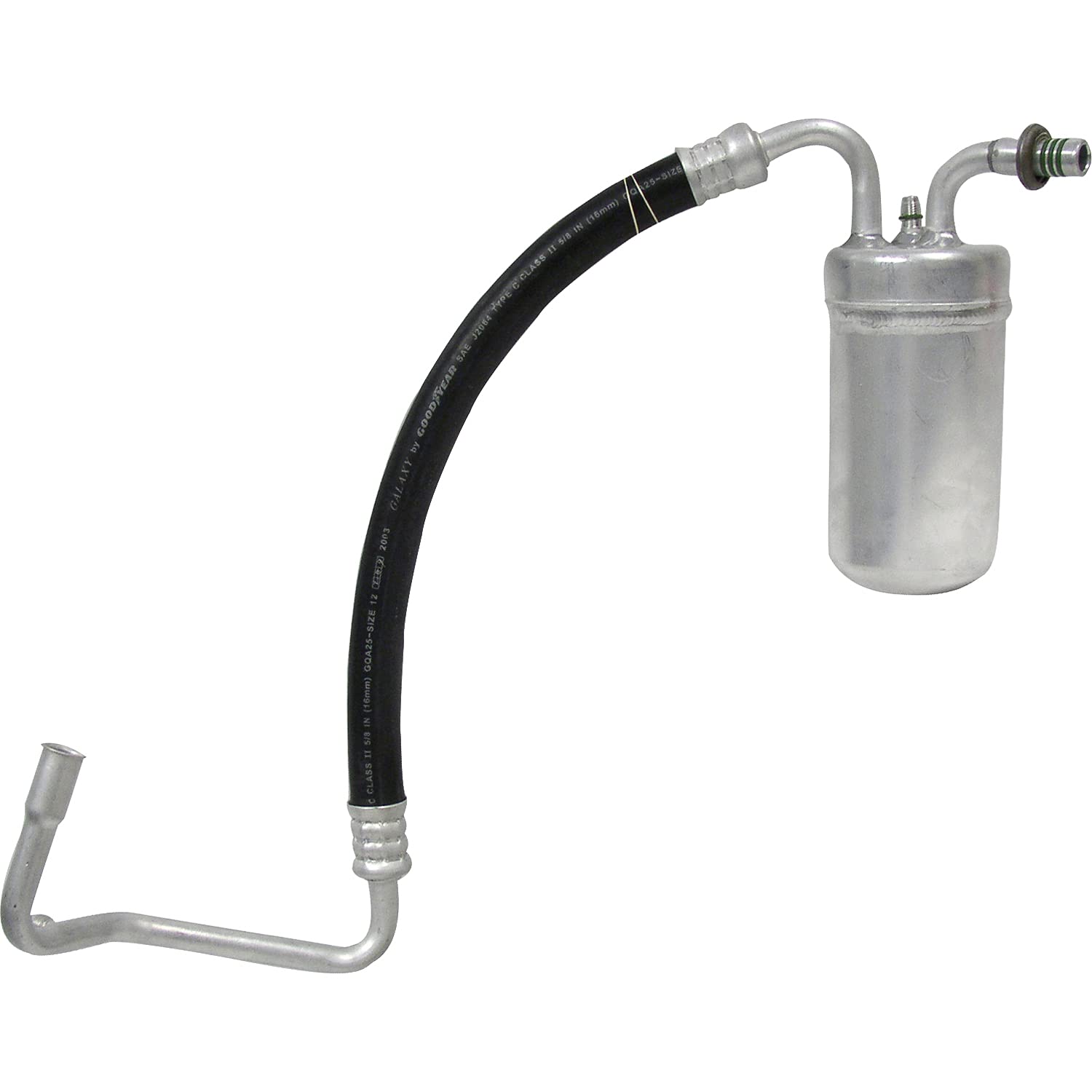 Universal Air Conditioner HA 9141C A/C Accumulator with Hose Assembly - Compatible with Multiple Car Models - Perfect for AC System Repairs & Maintenance