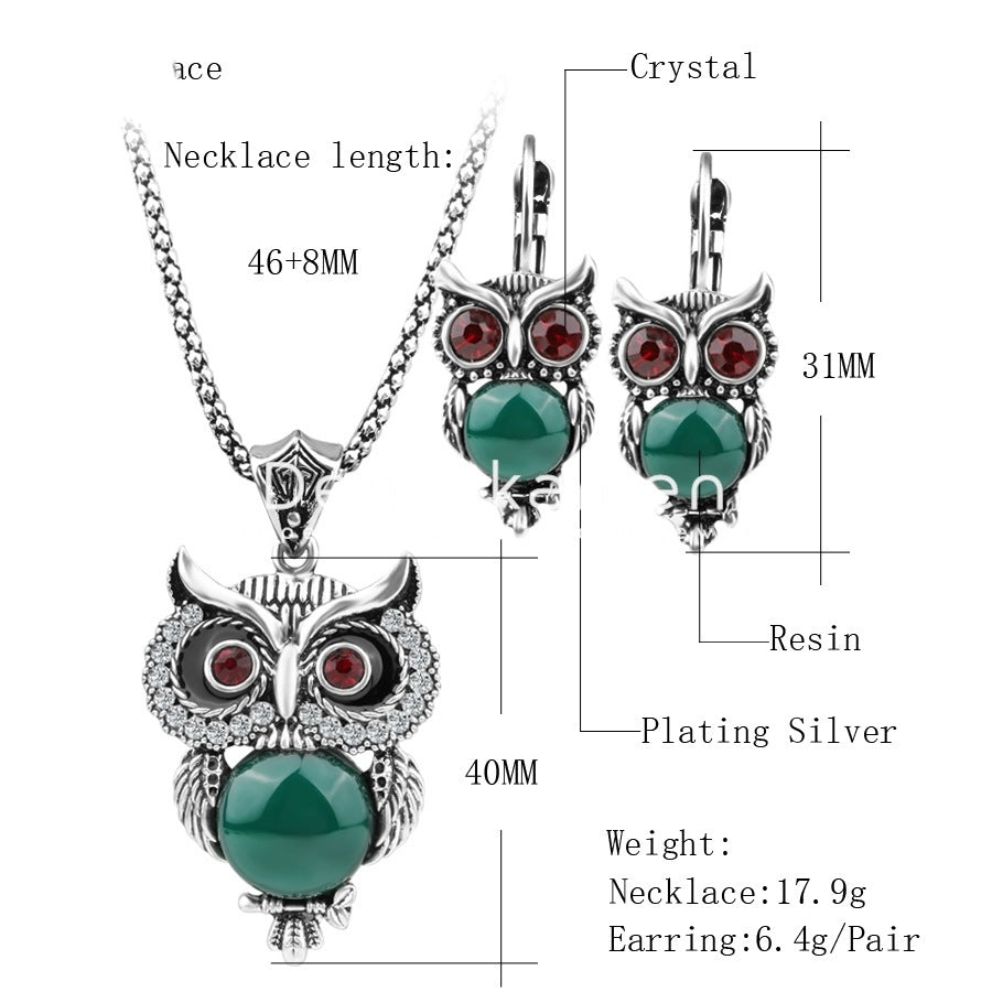 Creative Owl Jewelry Sets for Women - Elegant Necklace & Earrings Set, Perfect for Gifts, Parties & Everyday Wear