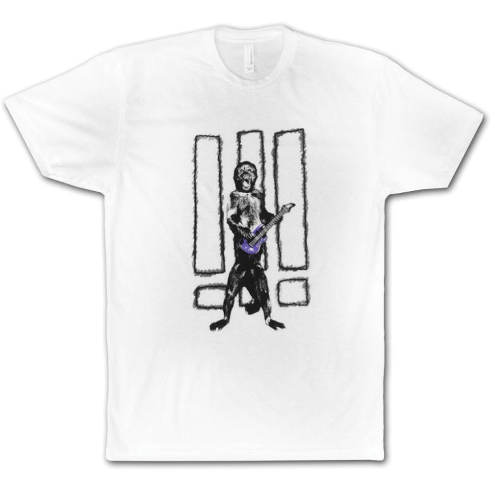 Men's Slim Fit White Monkey Graphic T-Shirt - Soft Cotton Casual Tee for Everyday Wear, Street Style & Outings