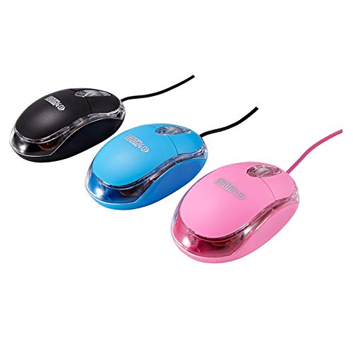 SOONGO Wired Optical Computer Mouse with Mini USB, 1.5M Cable, Black - Ideal for PC, Laptop, and Desktop Use in Home, Office, and Gaming