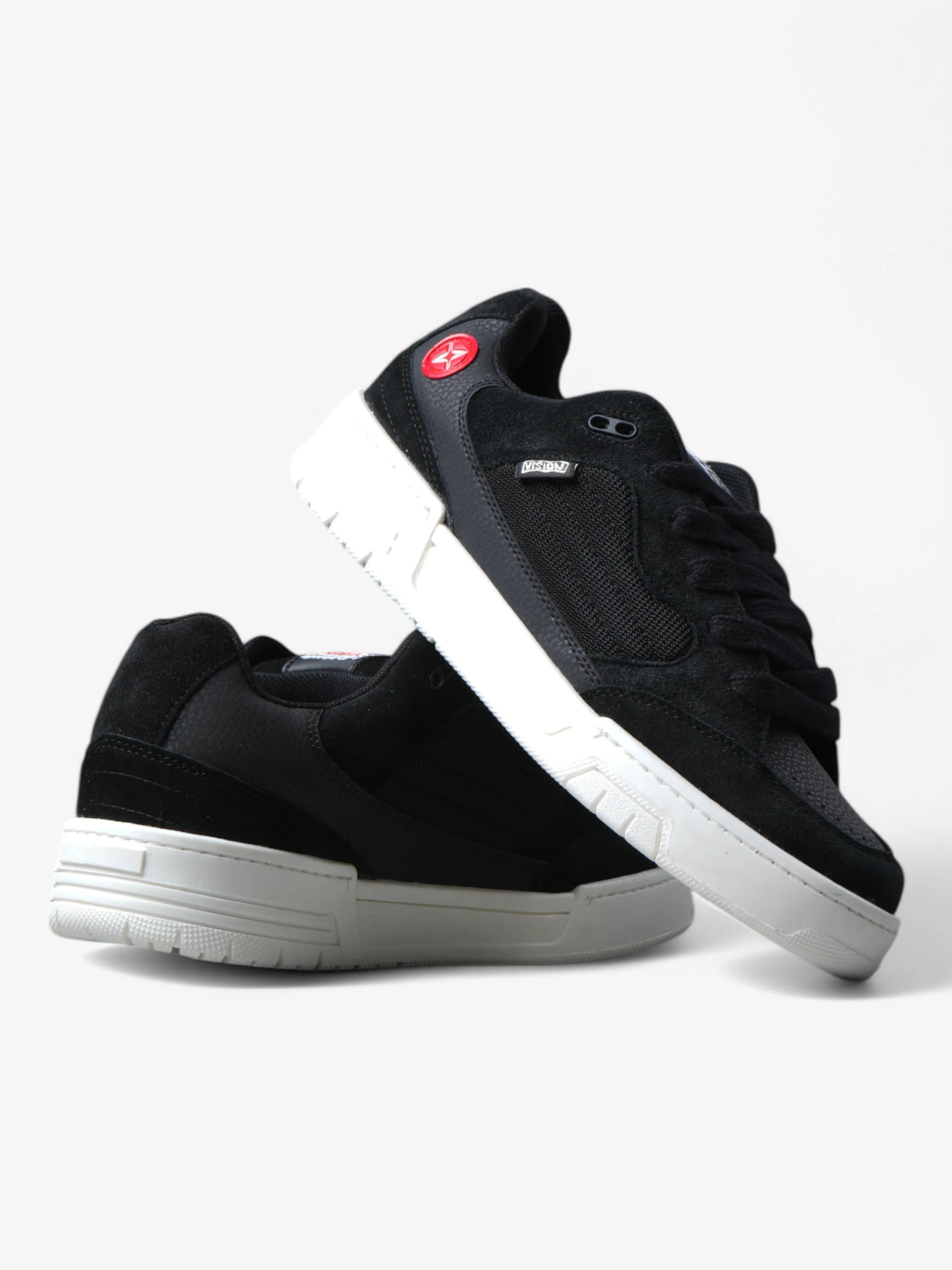 Vision Saavy Black Sneakers - Comfortable & Stylish Casual Shoes for Men & Women - Perfect for Running, Walking, and Everyday Wear