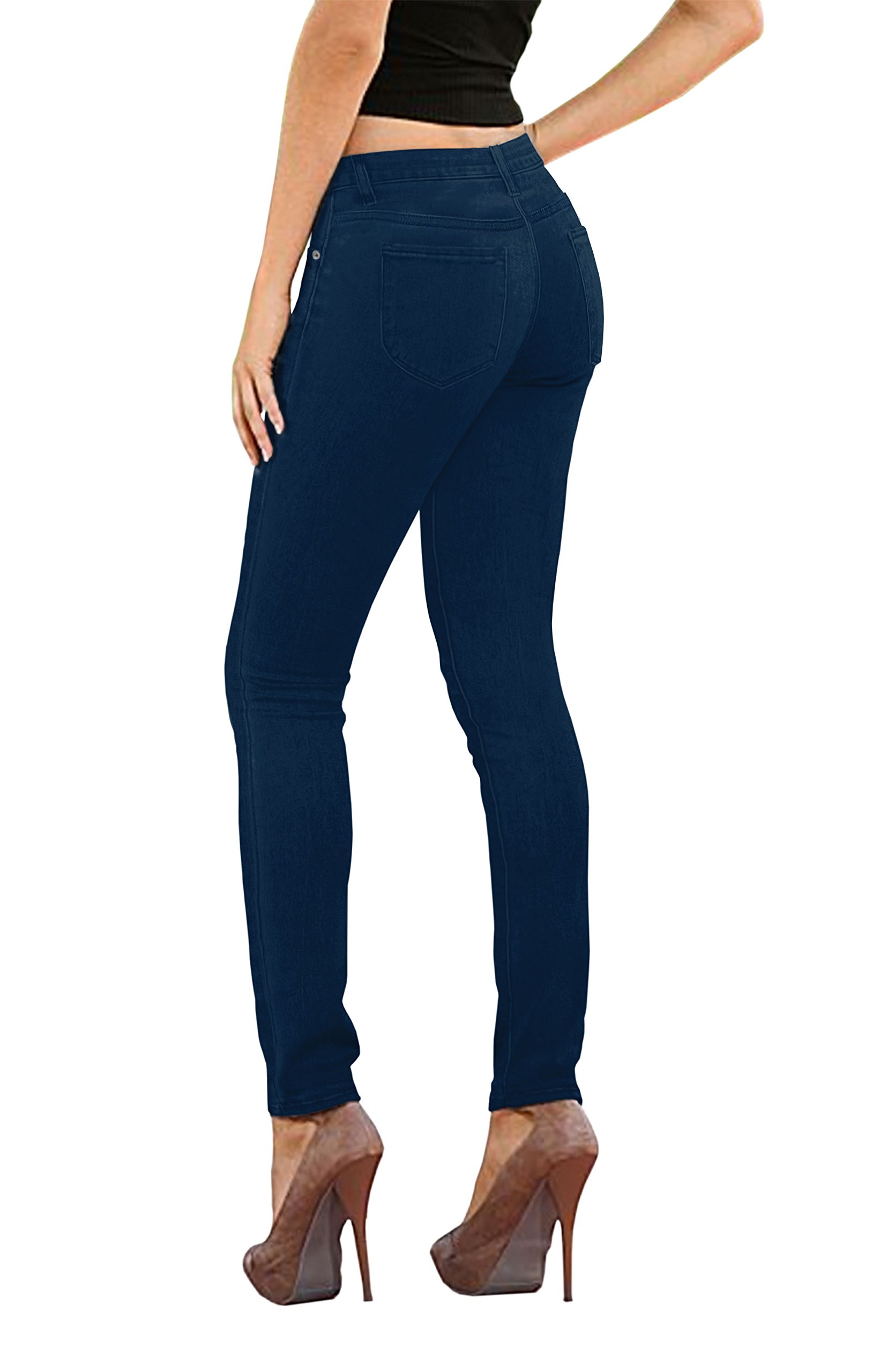 Women's Super Stretch Comfortable Denim Skinny Jeans by Hybrid & Co - Perfect for Casual Wear, Work & Everyday Outfits