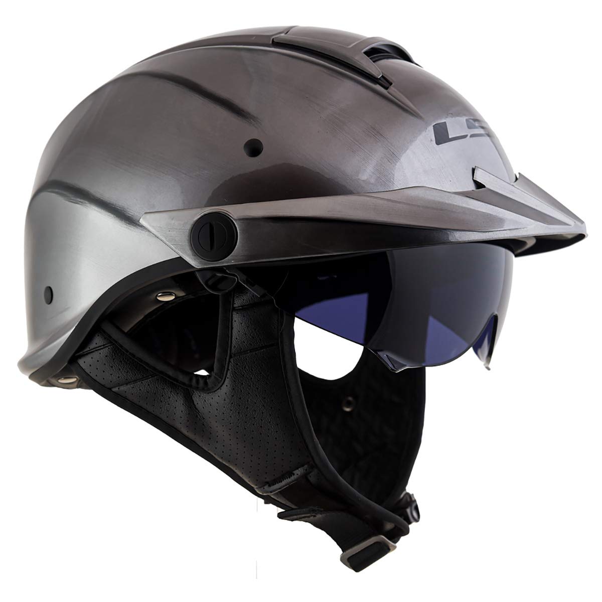 LS2 Helmets Rebellion Motorcycle Half Helmet - DOT Approved Lightweight Cruiser Bike Helmet for Men & Women - Perfect for Harley, Chopper, and Scooter Riders