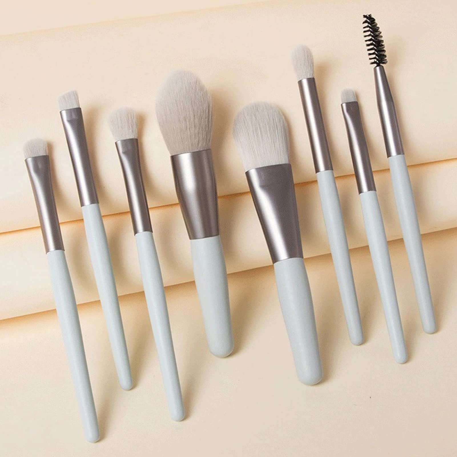 8PCS Professional Makeup Brush Set - Blush, Foundation, Eyeshadow, Concealer, Brow, Lip & Eyelash Brushes - Perfect for Beginners & Salon Use - Ideal for Daily Makeup, Special Occasions & Professional Makeup Artists