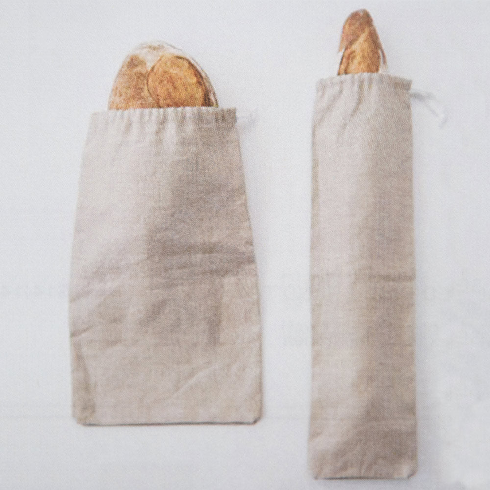 Organic Linen Bread Storage Bag - Reusable Cotton Loaf Keeper for Fresh Homemade Bread - Perfect for Kitchen, Picnics, and Camping