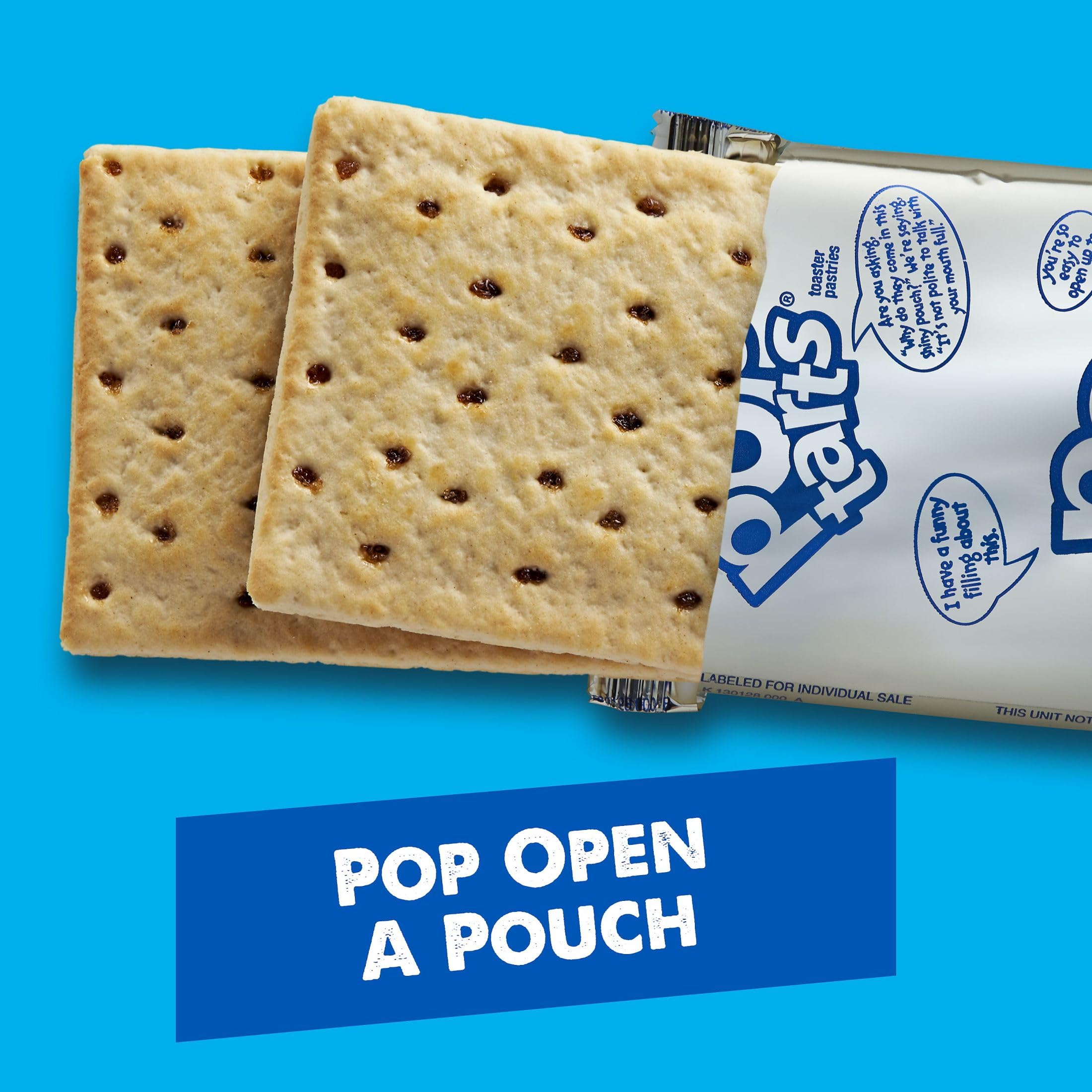 Pop-Tarts Unfrosted Brown Sugar Cinnamon Toaster Pastries - 96 Count (10.15lb) Case - Breakfast Food & Kids Snacks for School Lunches, Quick Breakfast, and On-the-Go Snacking