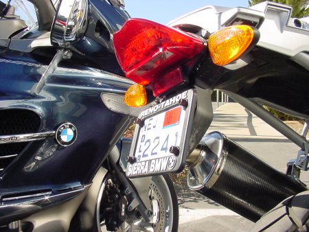BMW R1200GS & G450X Motorcycle License Plate Bracket - Universal Tail Tidy Kit for Clean Rear End Look - Perfect for Adventure Bikes & Off-Road Riding